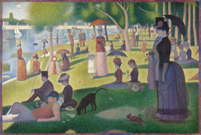 Georges Seurat – Un dimanche après-midi à l' île de la Grande Jatte, 1884